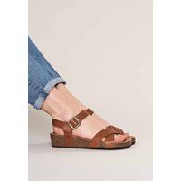 'Bigbury 2' Leather Cross-Over Sandals
