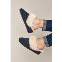 'Charella' Sheepskin Wedge Slippers