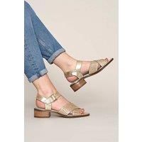 'Sapporo' Heeled Leather Sandals