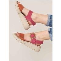 Jolla' Strappy Low-Wedge Sandals