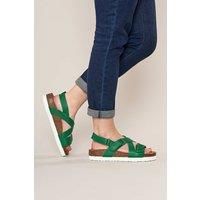 'Towan' Leather Strap Cork Sandals