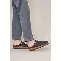 Moshulu 'Rowan' Men's Felt Slippers in Grey | Size: 7