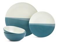 Habitat Dipped 12 Piece Stoneware Dinner Set - Multicoloured