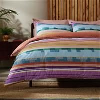 Habitat Variegated Stripe Bedding Set - Double