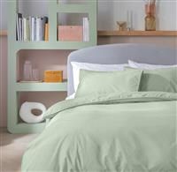 Habitat Cotton Textured Print Sage Bedding Set - King size