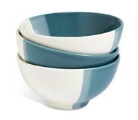 Habitat Dipped Set of 3 Stoneware Nibble Bowls