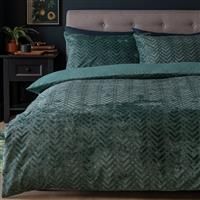 Habitat Velvet Green Bedding Set - Single