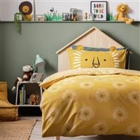 Habitat Cotton Safari Lion Yellow Bedding Set - Toddler