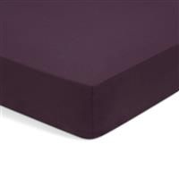 Habitat Cotton Rich Grape Fitted Sheet - Double