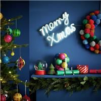 Argos Home Neon Merry Christmas Light