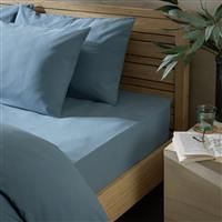 Habitat Cotton Rich Denim Fitted Sheet - Single