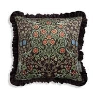 Habitat x Morris & Co. Blackthorn Velvet Cushion - Green