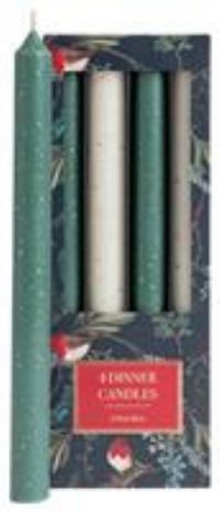 Argos Home Gold Splattered Unscented Dinner Candles - 4 Pack