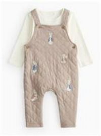 Peter Rabbit Dungaree & Bodysuit Set 3-6 months