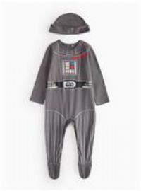 Star Wars Darth Vader Printed Sleepsuit & Hat Up to 3 mths