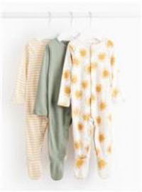 Printed Sleepsuit 3 Pack Newborn