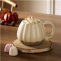 Argos Home Stoneware Pumpkin Mug - Cream