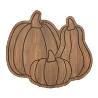 Home Pumpkin Shaped Rubberwood Grazing Board