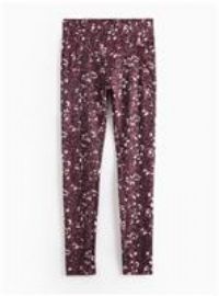 REAKTIV Purple Leopard Print High Waisted Everyday Legging L