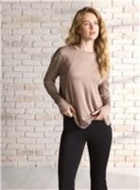 REAKTIV Yoga Long Sleeve Taupe Marl Top L