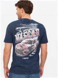 Washed Black Nascar Graphic T-Shirt XXXL
