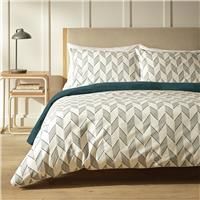 Habitat Chevron Print Navy Bedding Set - Double