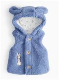 Peter Rabbit Blue Borg Hooded Gilet 12-18 months