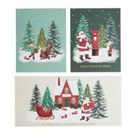 Comic Relief Pack of 20 Santa & Elves Christmas Cards