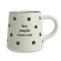 Argos Home Less People More Cats Mug - 410ml