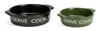Habitat Set of 2 Tapas Dishes - Black and Khaki