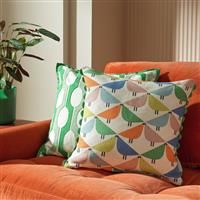 Habitat x Scion Lintu Cushion - Green - 43x43cm