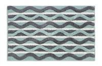 Habitat Retro Wave Geo Bath Mat - Blue