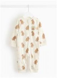 Gruffalo Print Cream Striped Sleepsuit Newborn