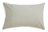 Habitat Stripe Printed Standard Pillowcase Pair - Green