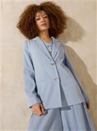 EVERBELLE Blue Soft Tailored Co-ord Blazer 14
