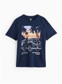 Volkswagen T1 Samba Graphic Print T-Shirt S