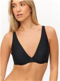 Flexform Black Non Padded Plunge Bra 42D