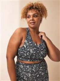 REAKTIV Bright Leopard Print Co-ord Sports Crop Top XXL