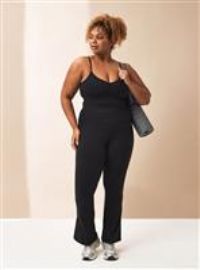 REAKTIV Black Soft Touch Yoga Ruched Detail Co-ord Vest M