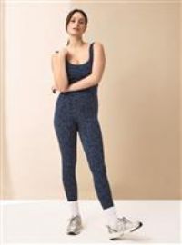 REAKTIV Built In Support Co-ord Vest Blue Leopard S