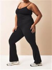 REAKTIV Black Soft Touch Yoga Flare Co-ord Legging L