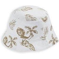 Mamas & Papas Baby Boys Jungle Linen Sun Hat - Beige
