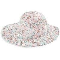 Mamas & Papas Baby Girls Floral Print Swim Hat - Pink
