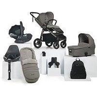 Mamas & Papas Ocarro Mercury Complete Kit (Inc Pushchair, Carrycot, Adaptors, Cupholder, Bag, Footmuff, Sheepskin Liner, Cloud T & Isofix Base)