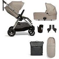 Mamas & Papas Flip Xt3 Fawn Essential Kit (Inc Pushchair, Carrycot, Adaptors, Cupholder, Bag, Footmuff)