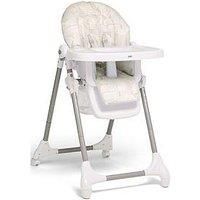 Mamas & Papas Snax, Adjustable Highchair, Reclines, Foldable, Removable Tray, Woven Natural