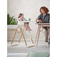 Mamas & Papas Eno Highchair, One Hand Fold, Adaptable, Easy Clean, Non Slip, Cashmere - Upto 3 Years