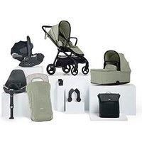 Mamas & Papas Complete Kit - Cloud T Vardo Sage (Inc Pushchair, Carrycot, Adaptors, Cupholder, Bag, Footmuff, Cloud T & Isofix Base)