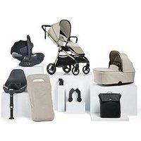 Mamas & Papas Complete Kit - Cloud T Vardo Shell (Inc Pushchair, Carrycot, Adaptors, Cupholder, Bag, Footmuff, Cloud T & Isofix Base,Liner)