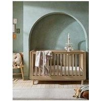 Mamas & Papas Oska Narrow Set (Cotbed, Narrow Dresser) - Natural Oak